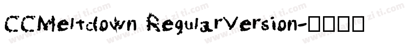 CCMeltdown RegularVersion字体转换